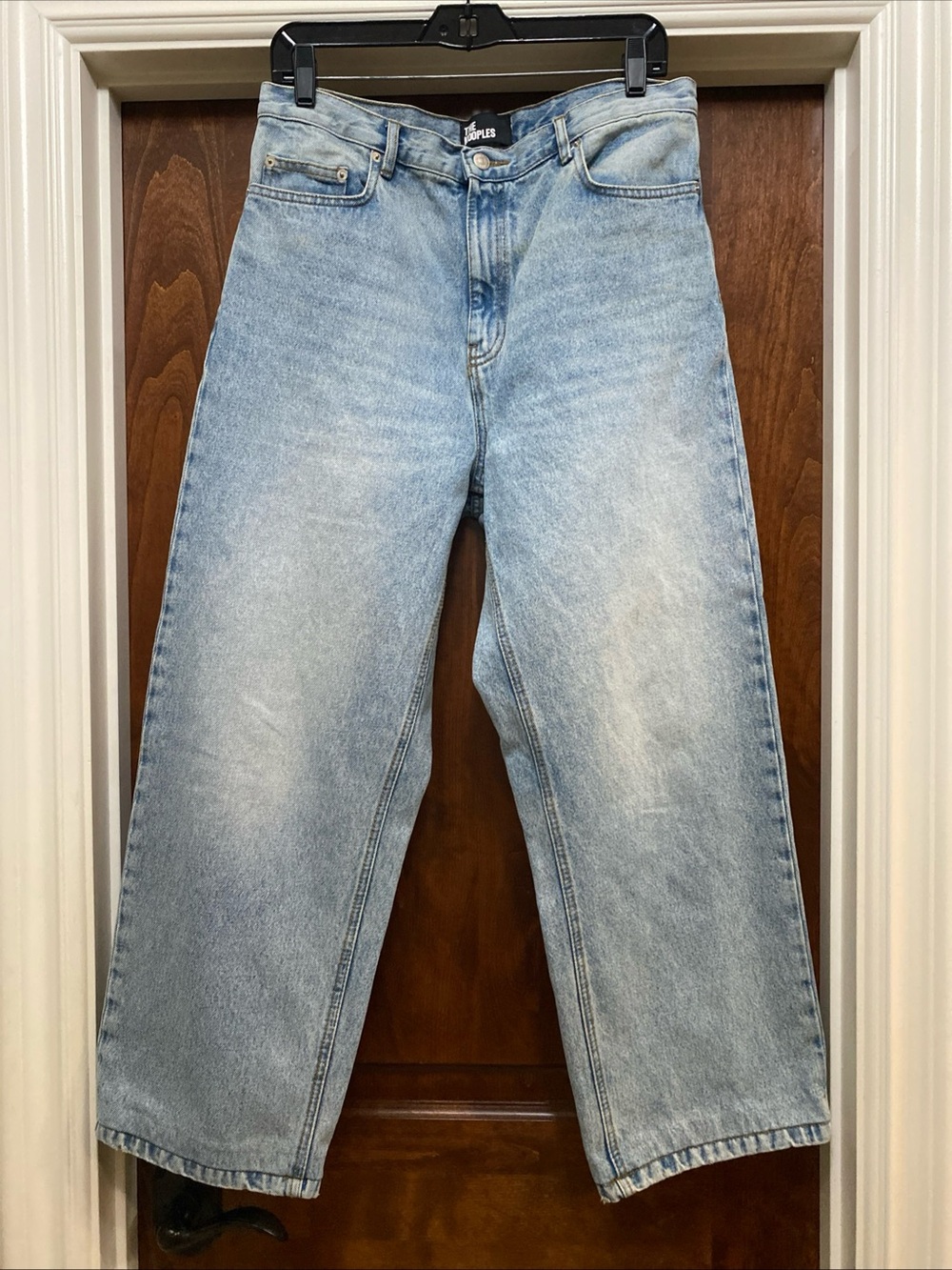 The Kooples Womens Wide Leg High Rise Denim Jeans in Sz 8 Fr 40 28”L